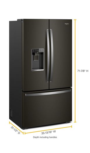 36-inch Wide Counter Depth French Door Refrigerator