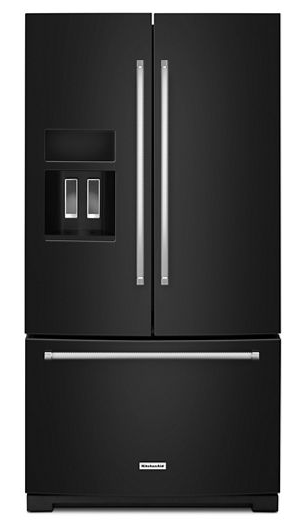 26.8 cu. ft. 36-Inch Width Standard Depth French Door Refrigerator with Exterior Ice and Water and PrintShield™ finish