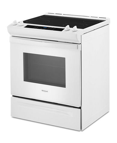 4.8 Cu. Ft. Whirlpool® Electric Range with Frozen Bake™ Technology.