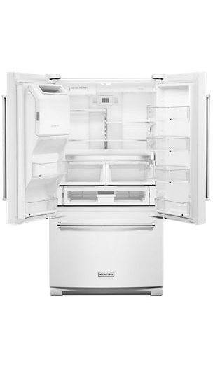 26.8 cu. ft. 36-Inch Width Standard Depth French Door Refrigerator with Exterior Ice and Water and PrintShield™ finish