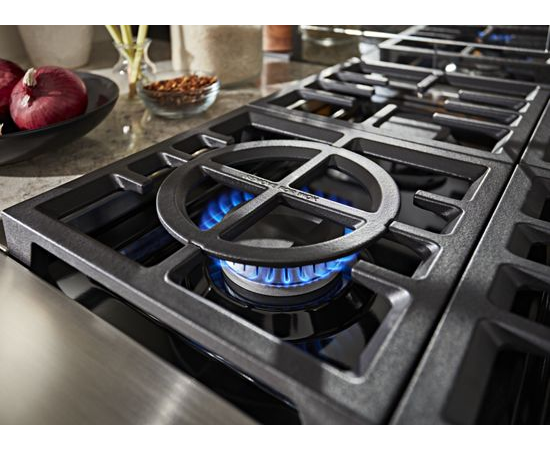 KitchenAid® 48'' Smart Commercial-Style Dual Fuel Range with Griddle