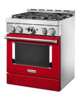 KitchenAid® 30'' Smart Commercial-Style Gas Range with 4 Burners