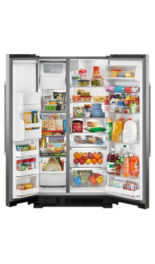 36-inch Wide Side-by-Side Refrigerator - 25 cu ft.