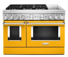 KitchenAid® 48'' Smart Commercial-Style Dual Fuel Range with Griddle