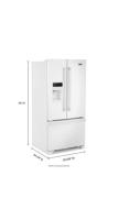 33- Inch Wide French Door Refrigerator with Beverage Chiller™ Compartment - 22 Cu. Ft.