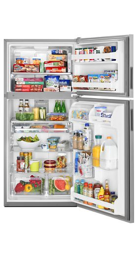 33-Inch Wide Top Freezer Refrigerator with PowerCold® Feature- 21 Cu. Ft.