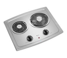 21-inch Electric Cooktop with Stainless Steel Surface