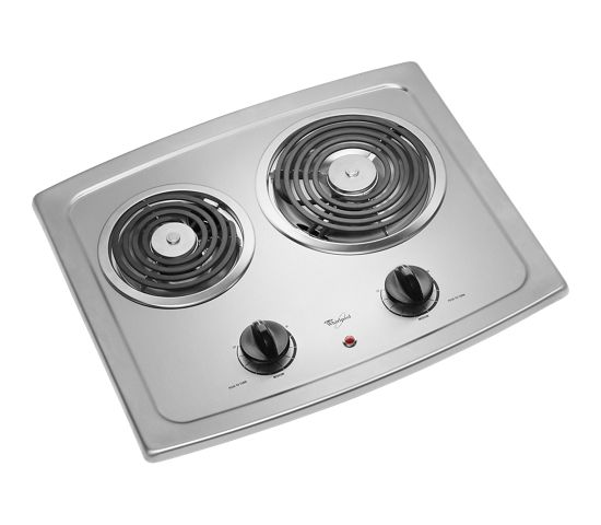21-inch Electric Cooktop with Stainless Steel Surface