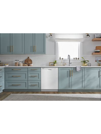 Quiet Dishwasher with Heated Dry and Factory-Installed Power Cord