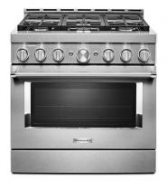KitchenAid® 36'' Smart Commercial-Style Gas Range with 6 Burners