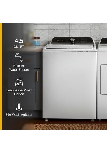 4.5 Cu. Ft. Top Load Agitator Washer with Built-In Faucet