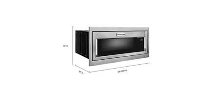 1000 Watt Built-In Low Profile Microwave with Slim Trim Kit