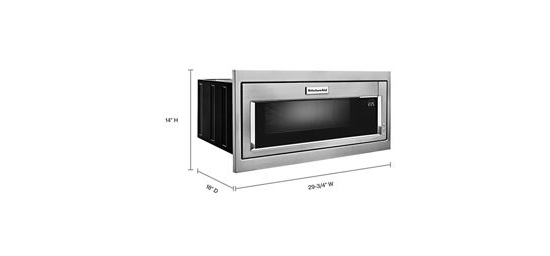 1000 Watt Built-In Low Profile Microwave with Slim Trim Kit
