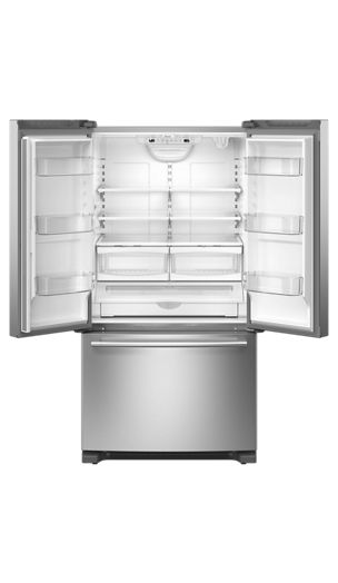 Maytag® 36 Inch Wide French Door Bottom Mount Refrigerator with Max Cool Setting - 25 Cu. Ft.