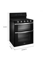 6.0 Cu. Ft. Gas Double Oven Range with EZ-2-Lift™ Hinged Grates