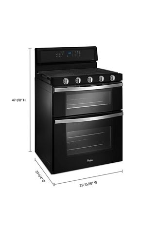 6.0 Cu. Ft. Gas Double Oven Range with EZ-2-Lift™ Hinged Grates