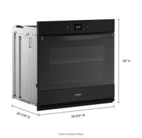 5.0 Cu. Ft. Single Wall Oven with Air Fry When Connected.
