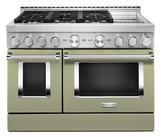  KitchenAid® 48'' Smart Commercial-Style Gas Range with Griddle
