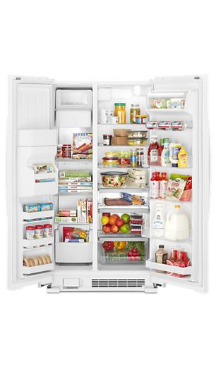33-inch Wide Side-by-Side Refrigerator - 21 cu ft