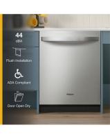 44 dBA ADA Compliant Dishwasher Flush with Cabinets with 3rd Rack