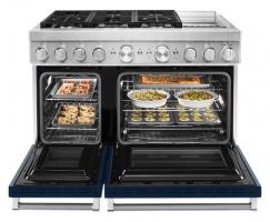 KitchenAid® 48'' Smart Commercial-Style Dual Fuel Range with Griddle