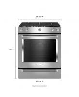 30-Inch 5-Burner Gas Slide-In Convection Range
