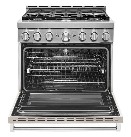 KitchenAid® 36'' Smart Commercial-Style Gas Range with 6 Burners