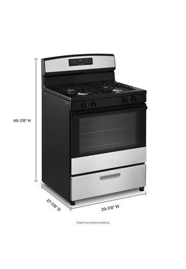 30-inch Gas Range with Bake Assist Temps