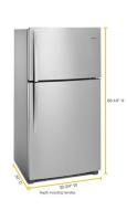 33-inch Wide Top Freezer Refrigerator - 21 cu. ft.