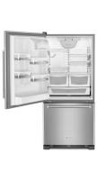19 cu. ft. 30-Inch Width Full Depth Non Dispense Bottom Mount Refrigerator.