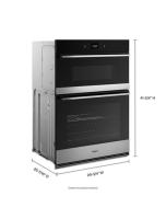 6.4 Total Cu. Ft. Combo Wall Oven with Air Fry When Connected.