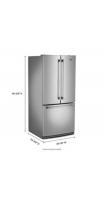 30-Inch Wide French Door Refrigerator - 20 Cu. Ft.