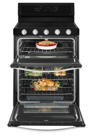 6.0 Cu. Ft. Gas Double Oven Range with EZ-2-Lift™ Hinged Grates