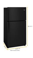 33-inch Wide Top Freezer Refrigerator - 21 cu. ft.
