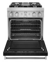 KitchenAid® 30'' Smart Commercial-Style Dual Fuel Range with 4 Burners