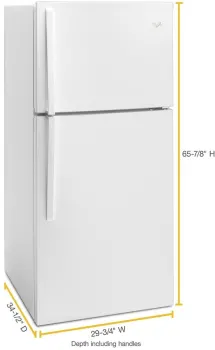 30-inch Wide Top Freezer Refrigerator - 19 Cu. Ft.