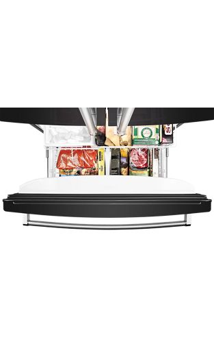 20 cu. ft. 36-Inch Width Counter-Depth French Door Refrigerator with Interior Dispensev