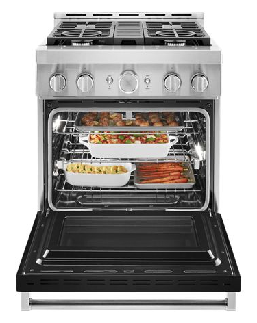 KitchenAid® 30'' Smart Commercial-Style Gas Range with 4 Burners