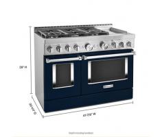  KitchenAid® 48'' Smart Commercial-Style Gas Range with Griddle