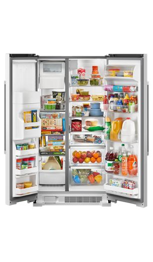 36-inch Wide Side-by-Side Refrigerator - 25 cu ft.