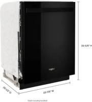 Large Capacity Dishwasher with Tall Top Rack