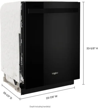 Large Capacity Dishwasher with Tall Top Rack