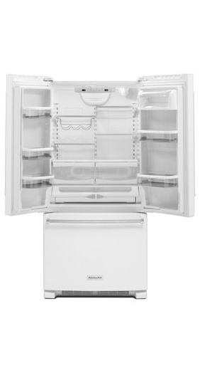 22 cu. Ft. 33-Inch Width Standard Depth French Door Refrigerator with Interior Dispense and PrintShield™ Finish