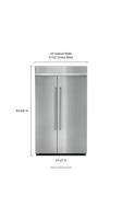 30.0 cu. ft 48-Inch Width Built-In Side by Side Refrigerator with PrintShield™ Finish
