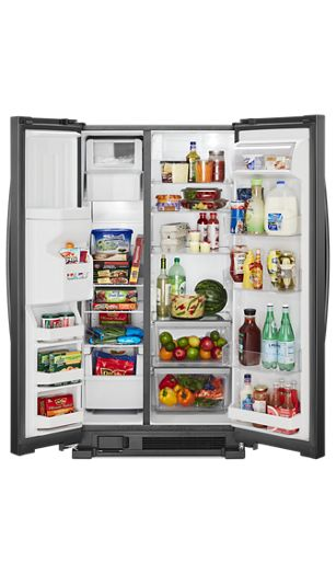 33-inch Wide Side-by-Side Refrigerator - 21 cu. ft