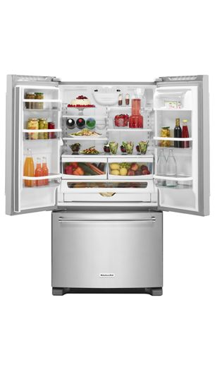 25 Cu. Ft. 36-Width Standard Depth French Door Refrigerator with Interior Dispense