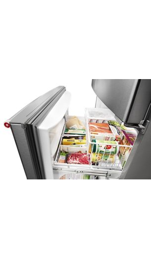 20 cu. ft. 36-Inch Width Counter-Depth French Door Refrigerator with Interior Dispensev