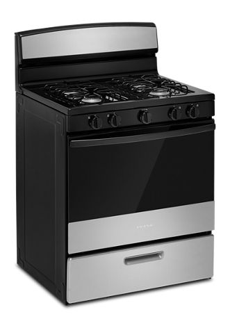 Amana® 30-inch Gas Range with Easy-Clean Glass Door