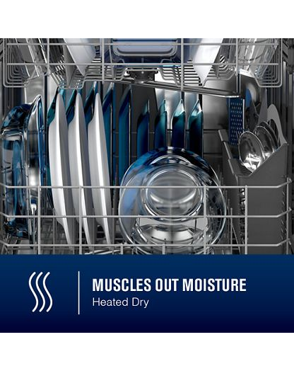 Top control dishwasher with Third Level Rack and Dual Power Filtration