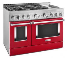  KitchenAid® 48'' Smart Commercial-Style Gas Range with Griddle